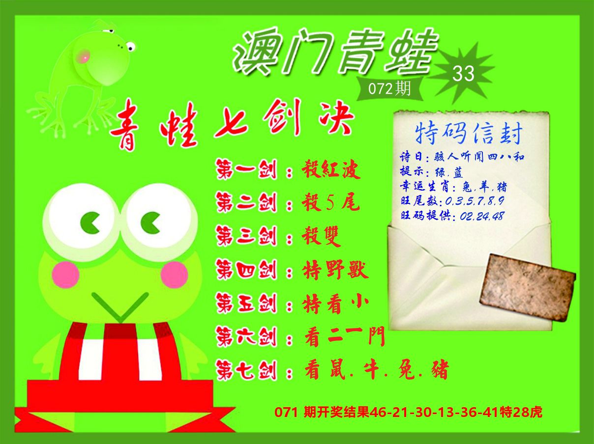 青蛙系列33 第72期