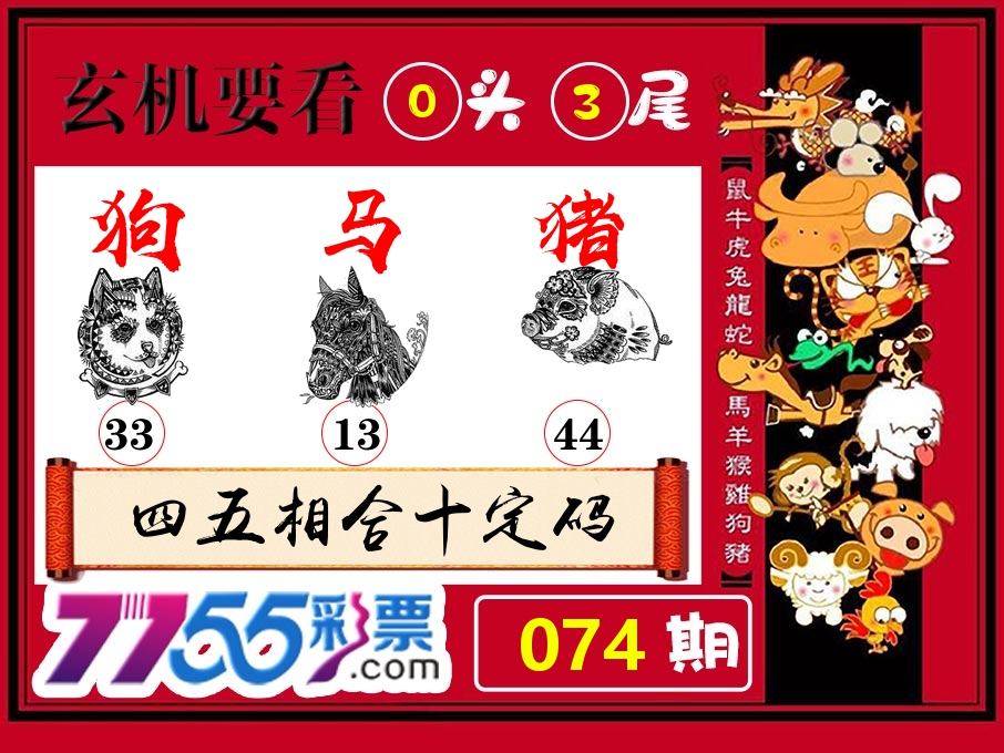 玄机要看 第74期