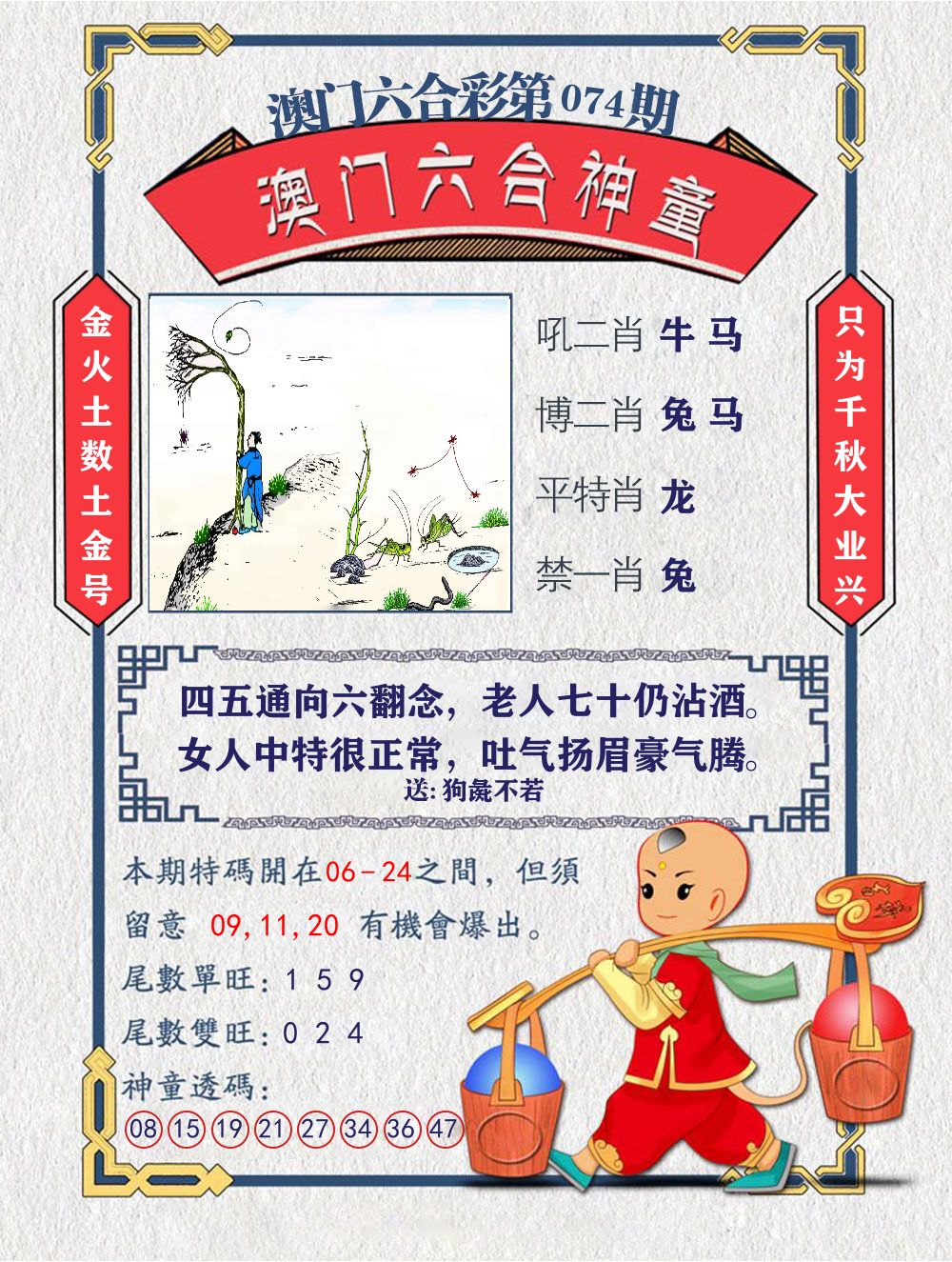 六合神童 第74期