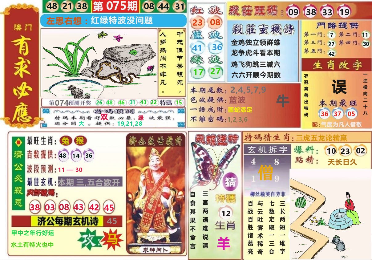 澳门有求必应 第75期