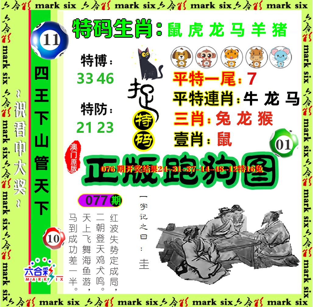 正版跑狗图 第77期