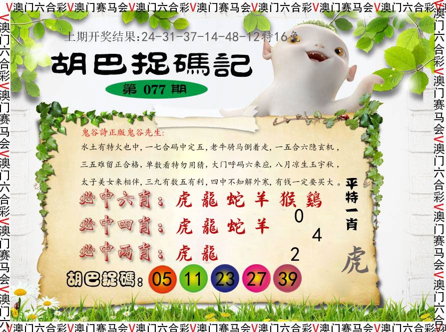 胡巴抓码记 第77期