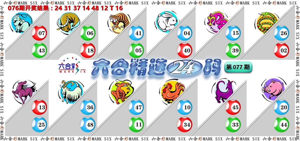 六合精选24码 第77期