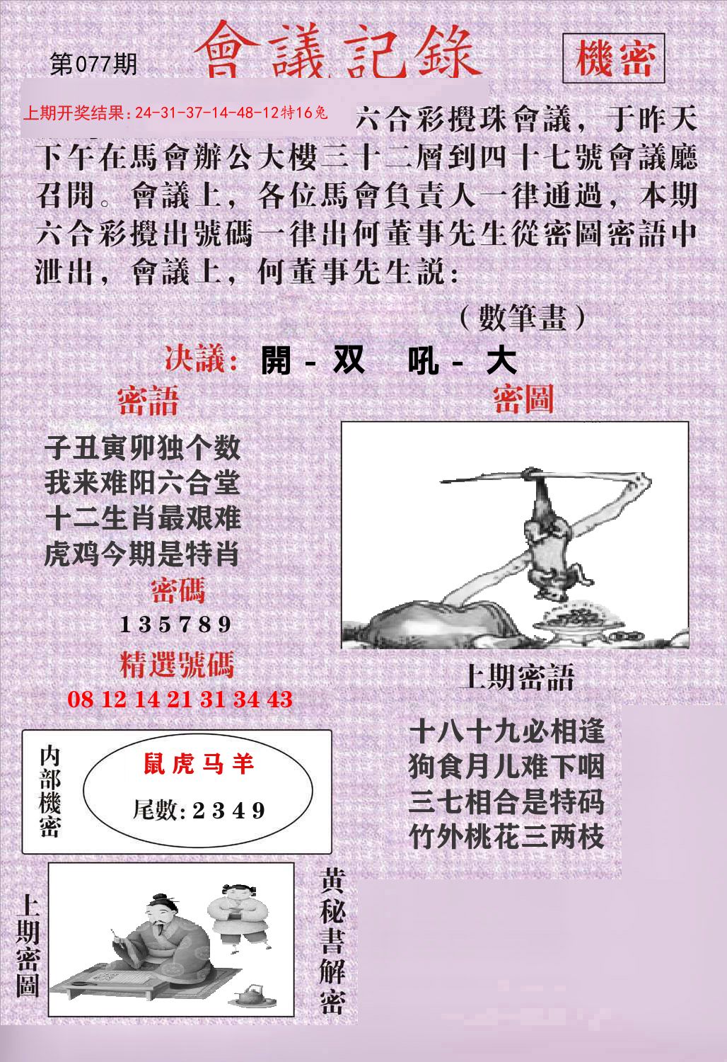 会议记录 第77期