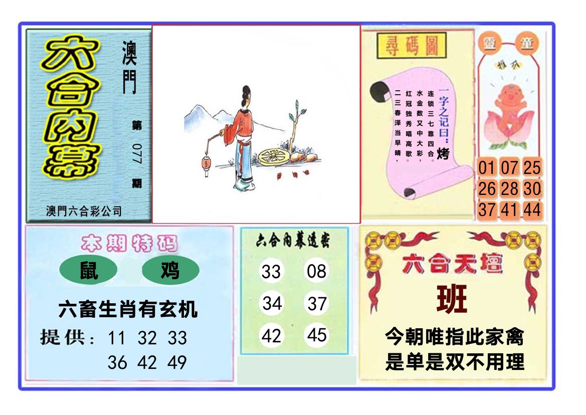 六合内幕 第77期