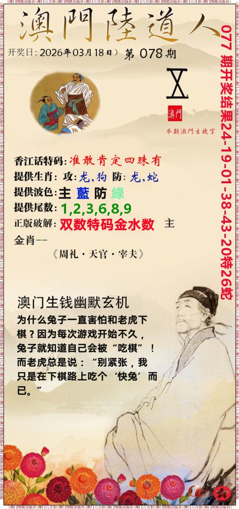 澳门陆道人 第78期
