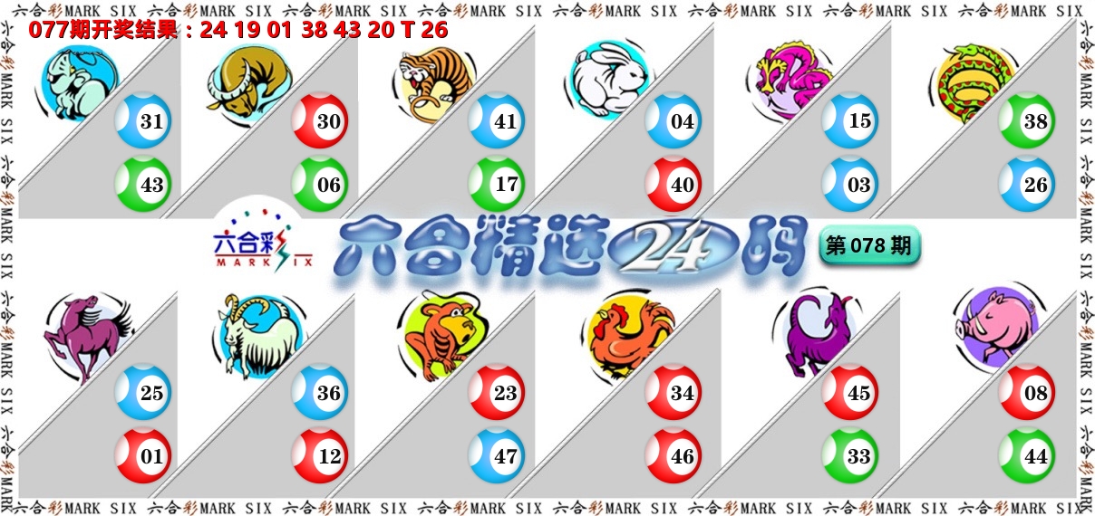 六合精选24码 第78期