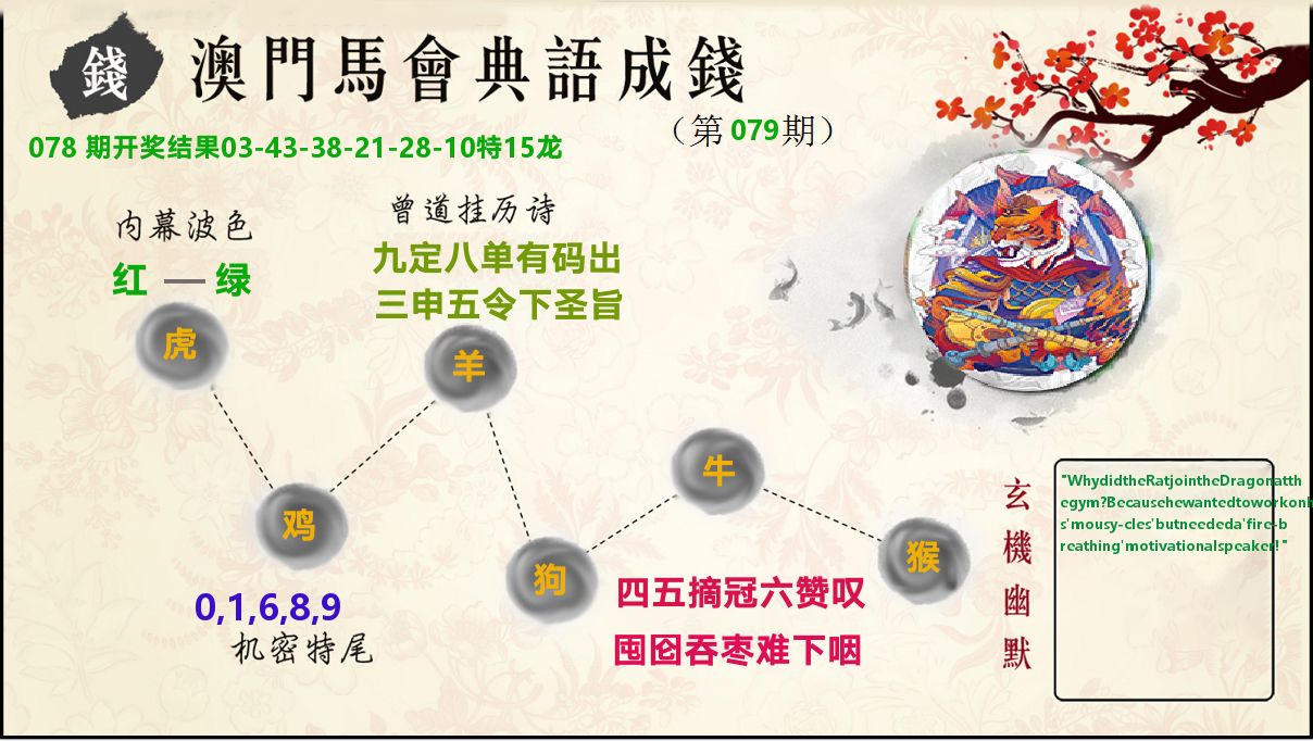 典语成钱 第79期