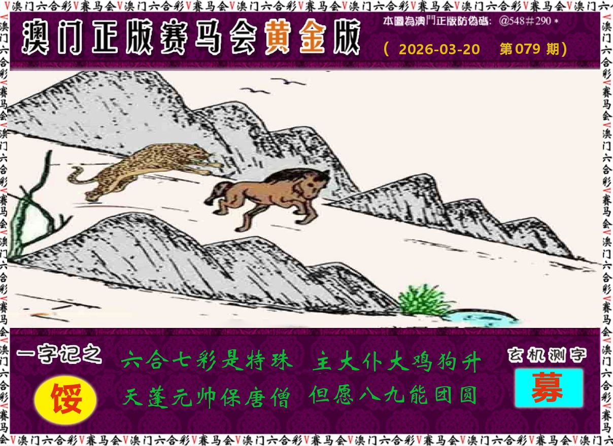 赛马会黄金版 第79期