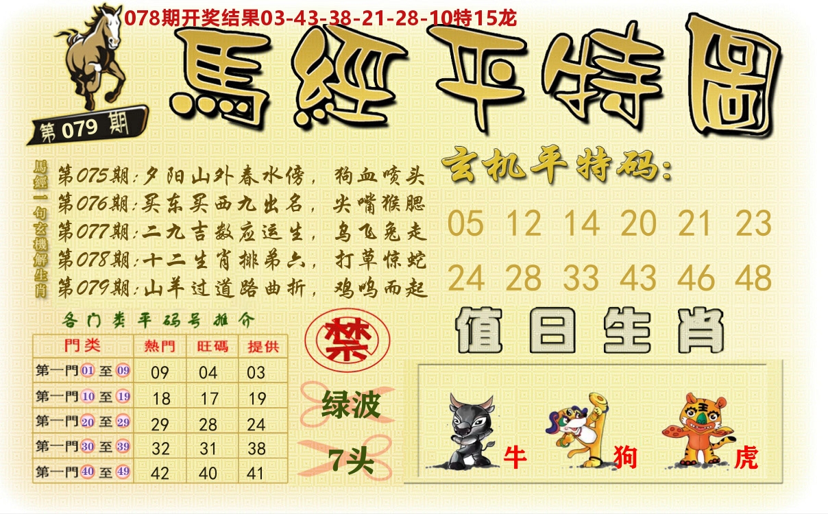 澳门平特图 第79期
