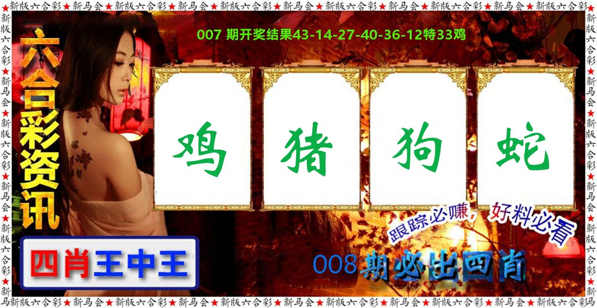 六合彩咨讯 第8期