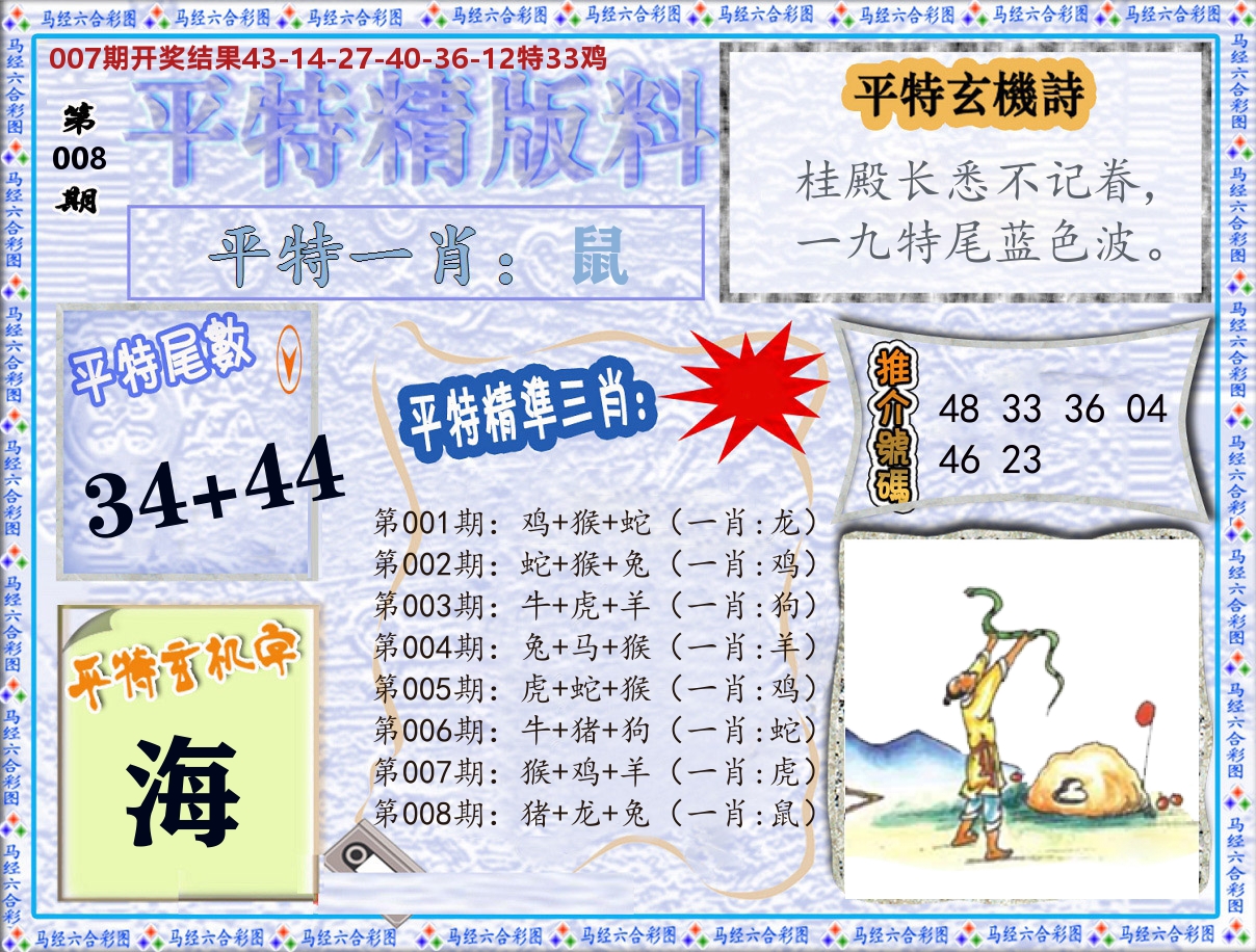平特精版料 第8期