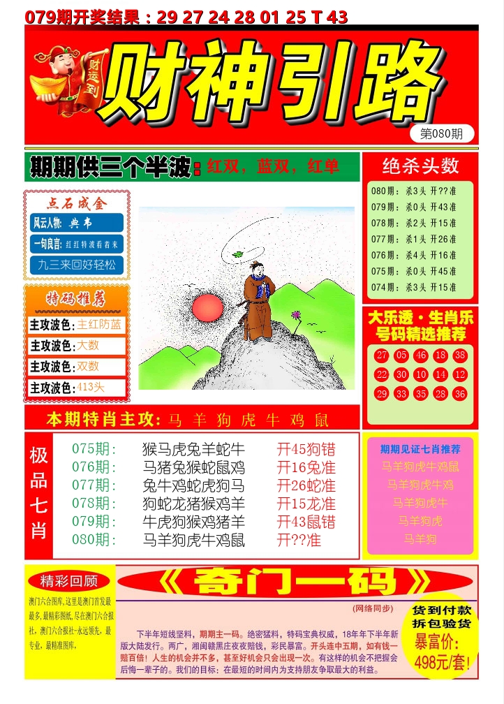 财神引路 第80期