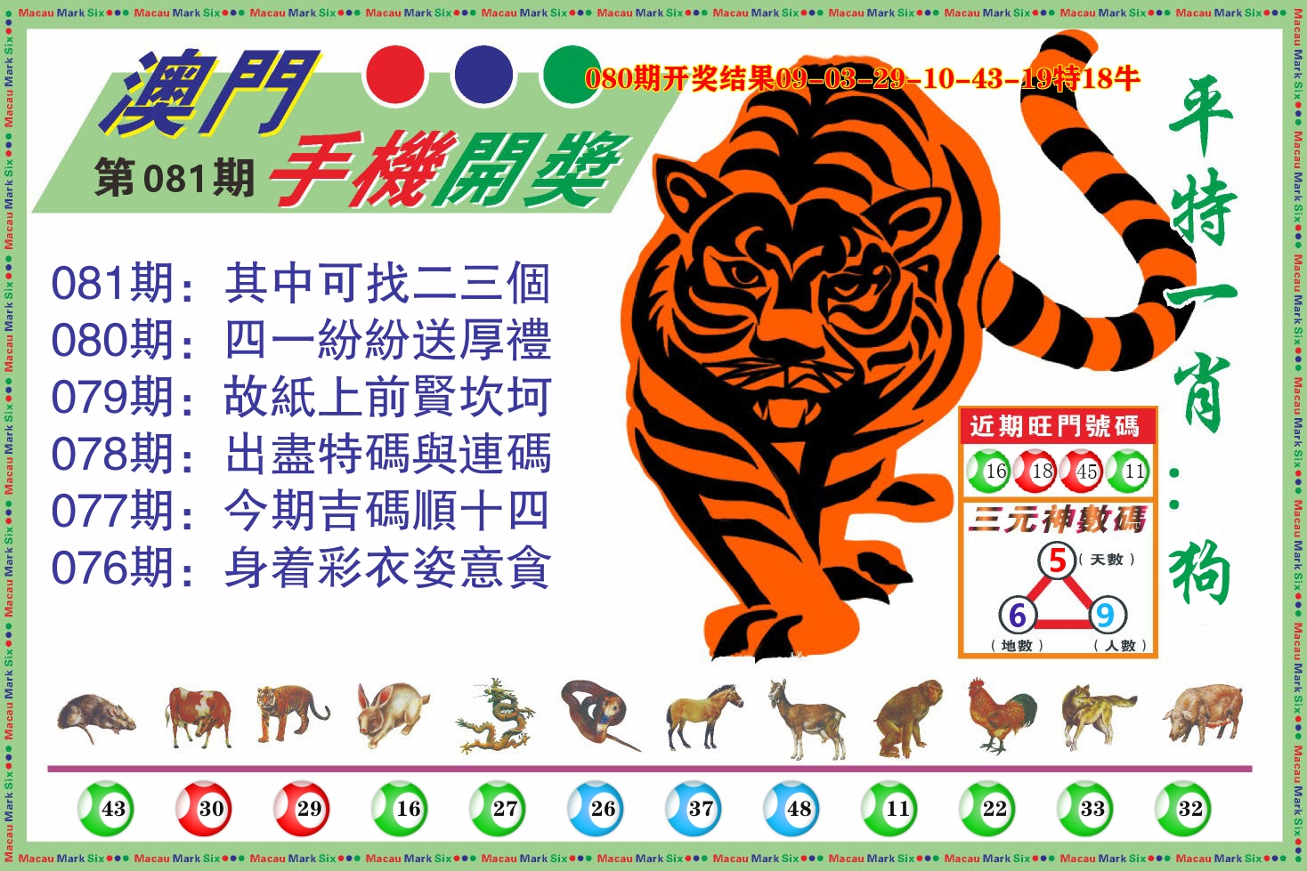 澳门开奖报 第81期