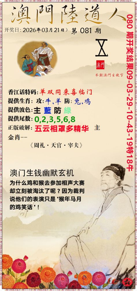 澳门陆道人 第81期