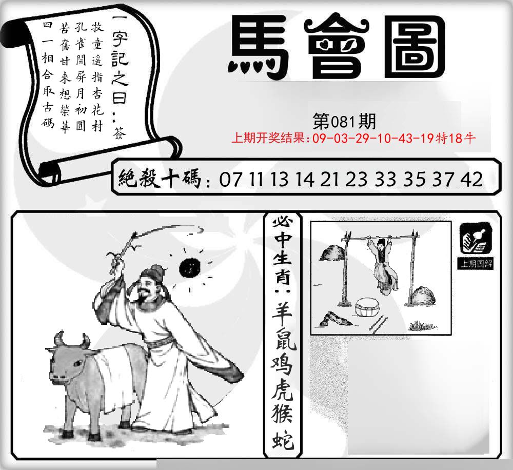 马会图 第81期