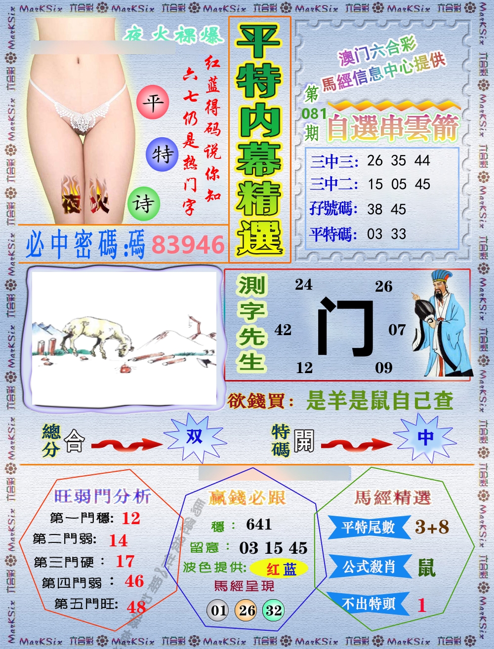 平特内幕精选 第81期