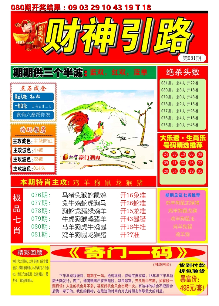 财神引路 第81期