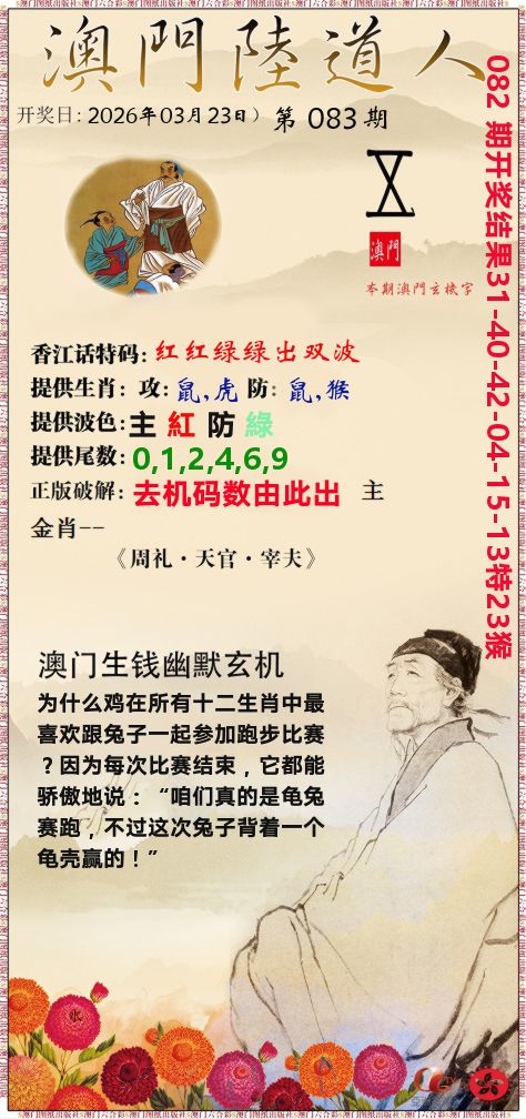 澳门陆道人 第83期