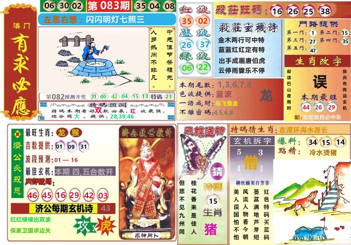 澳门有求必应 第83期