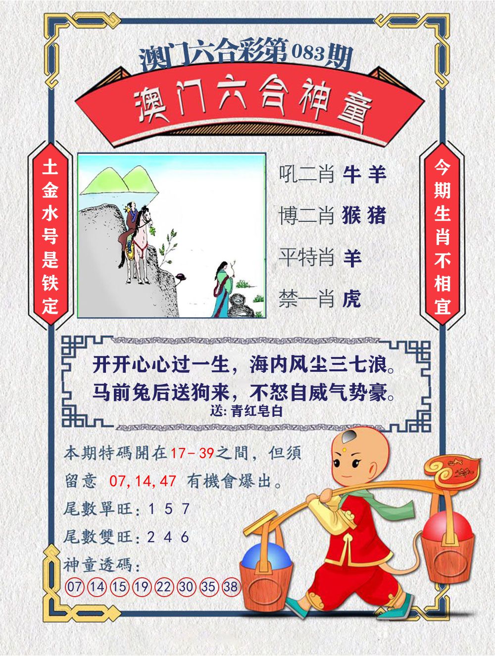 六合神童 第83期
