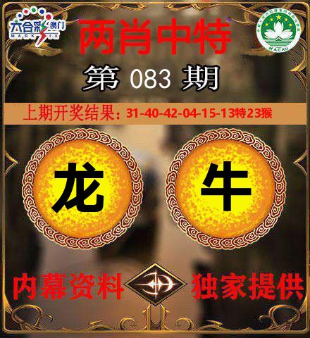 两肖中特 第83期