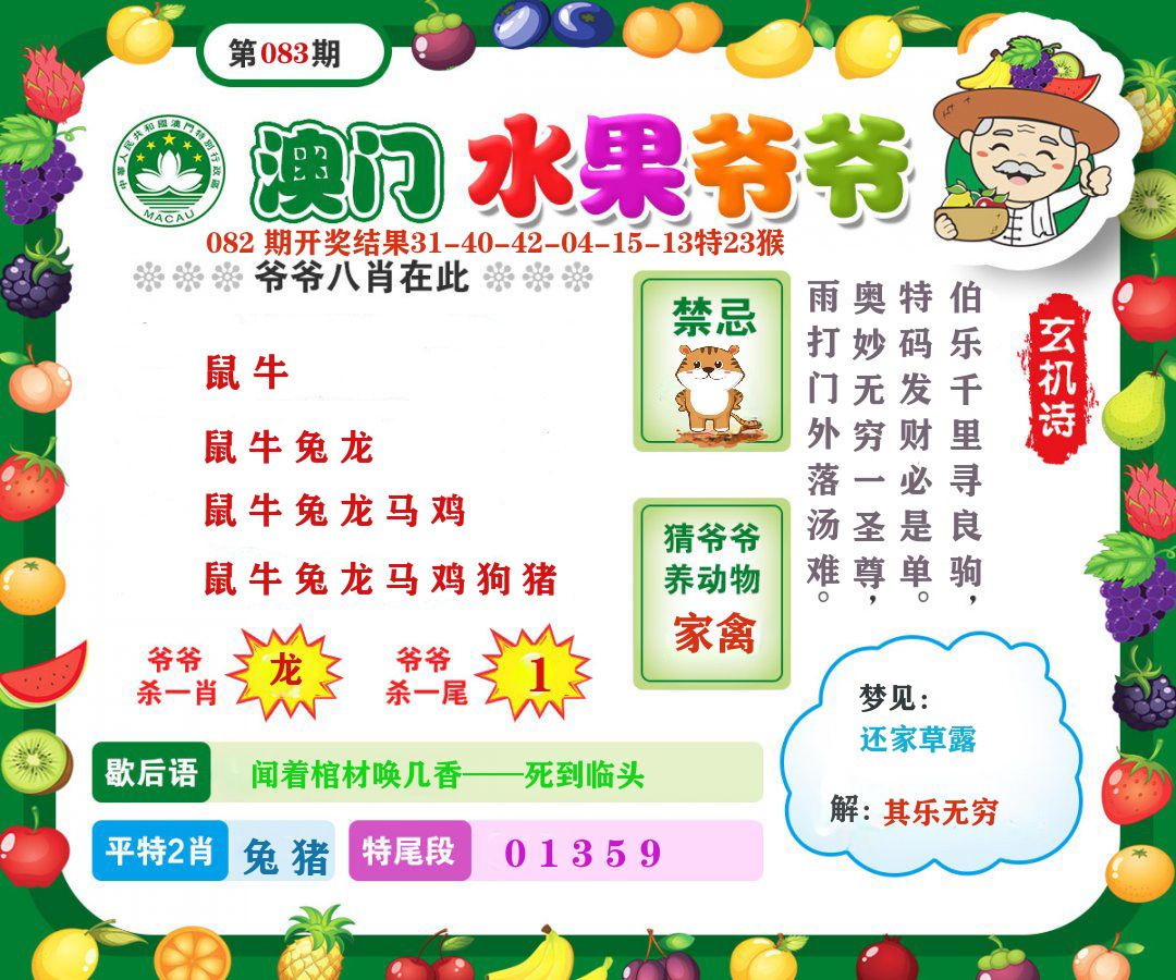 澳门水果爷爷 第83期