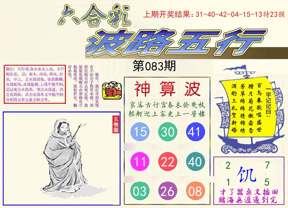 波路五行 第83期