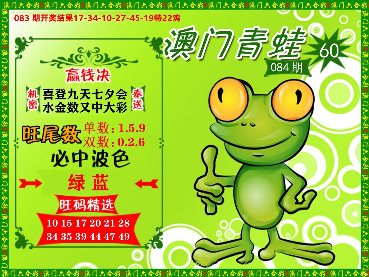 青蛙系列60 第84期