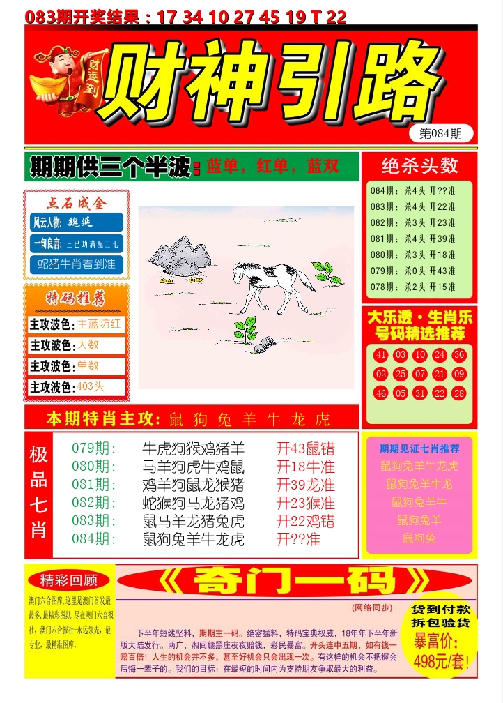 财神引路 第84期