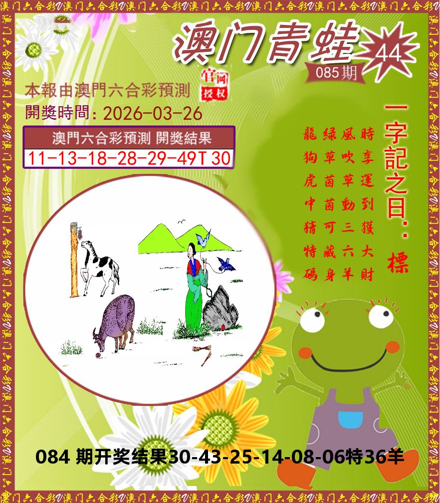 青蛙系列44 第85期