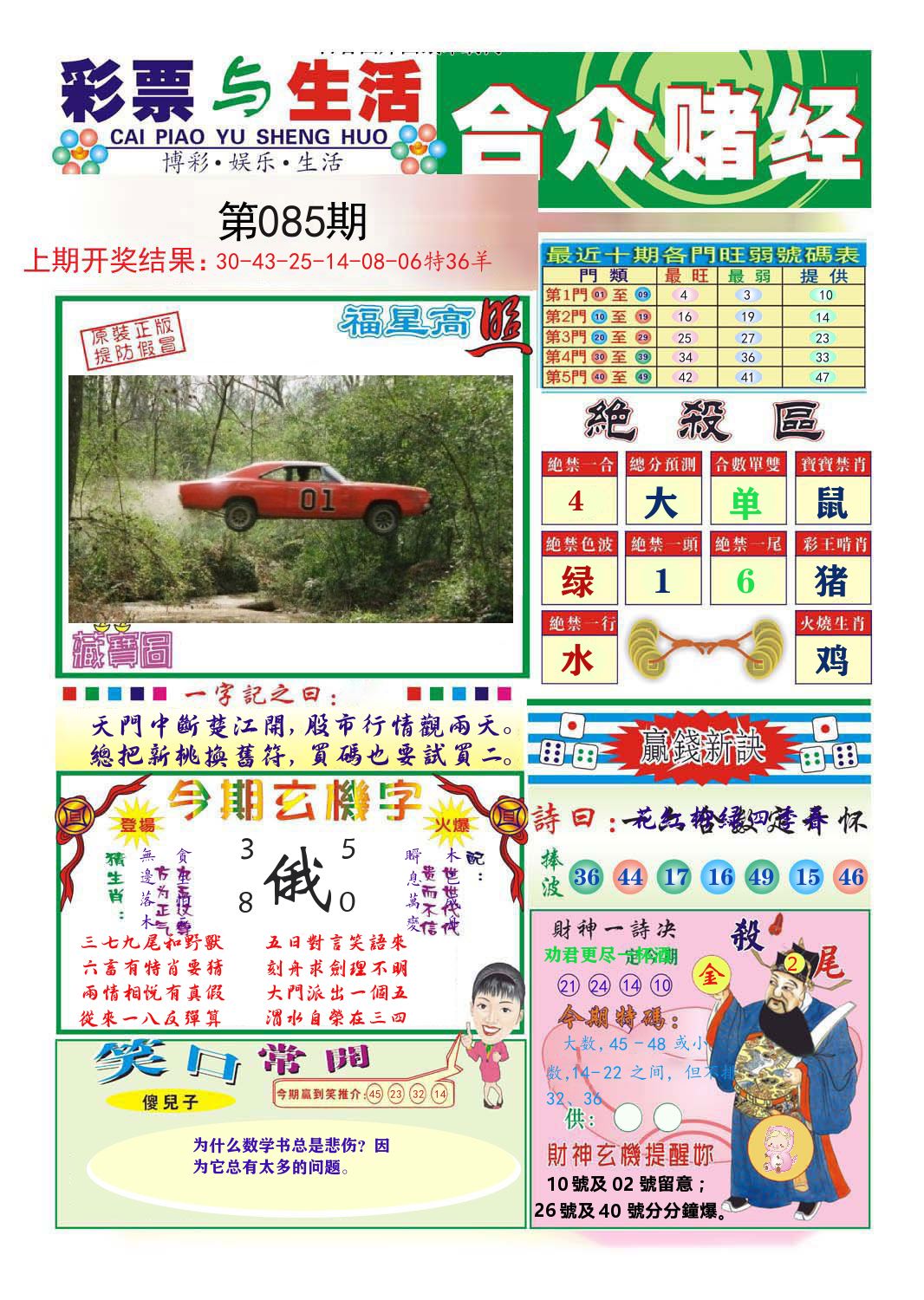 合众赌经 第85期