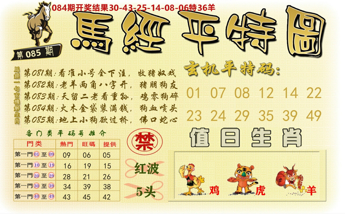 澳门平特图 第85期