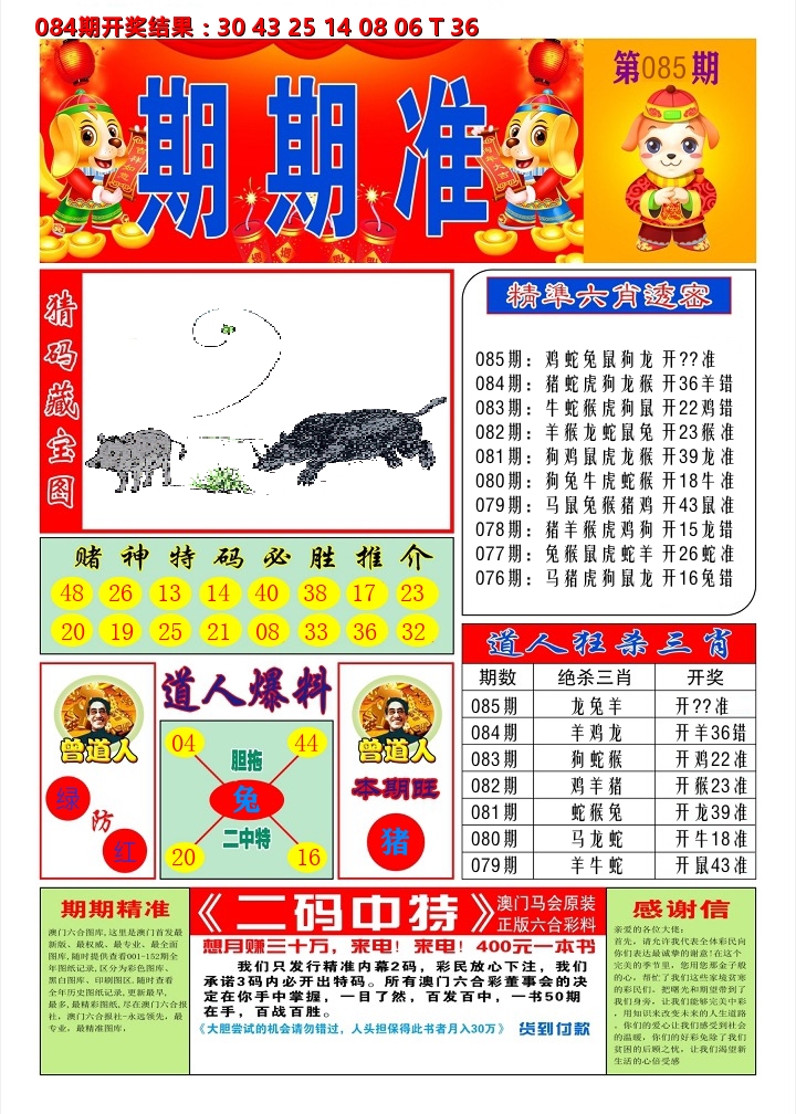 澳门期期准A 第85期