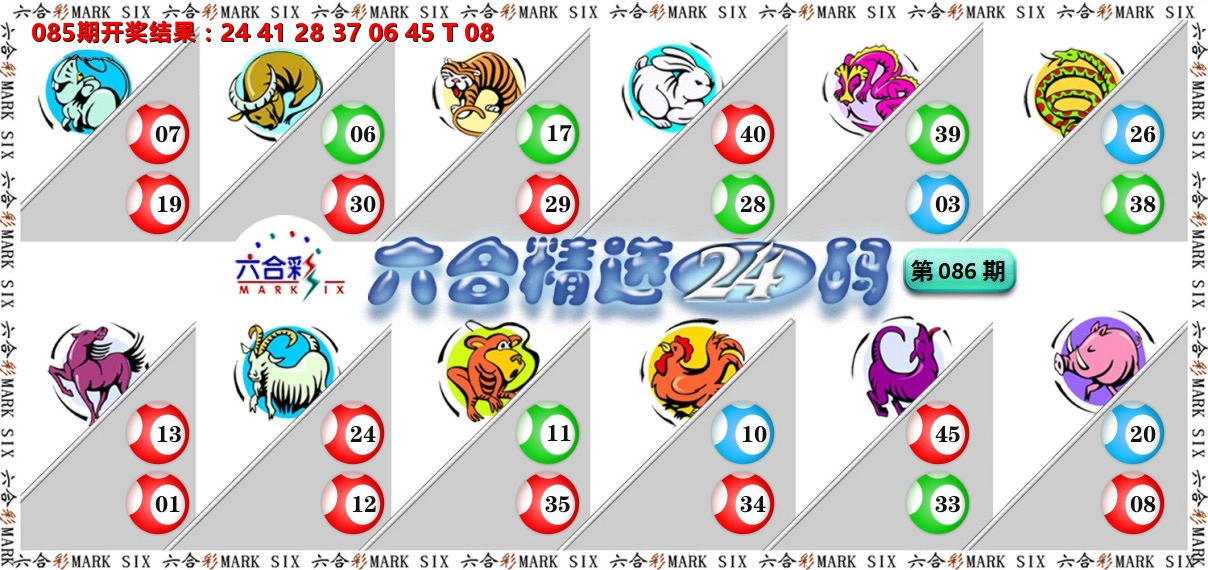 六合精选24码 第86期