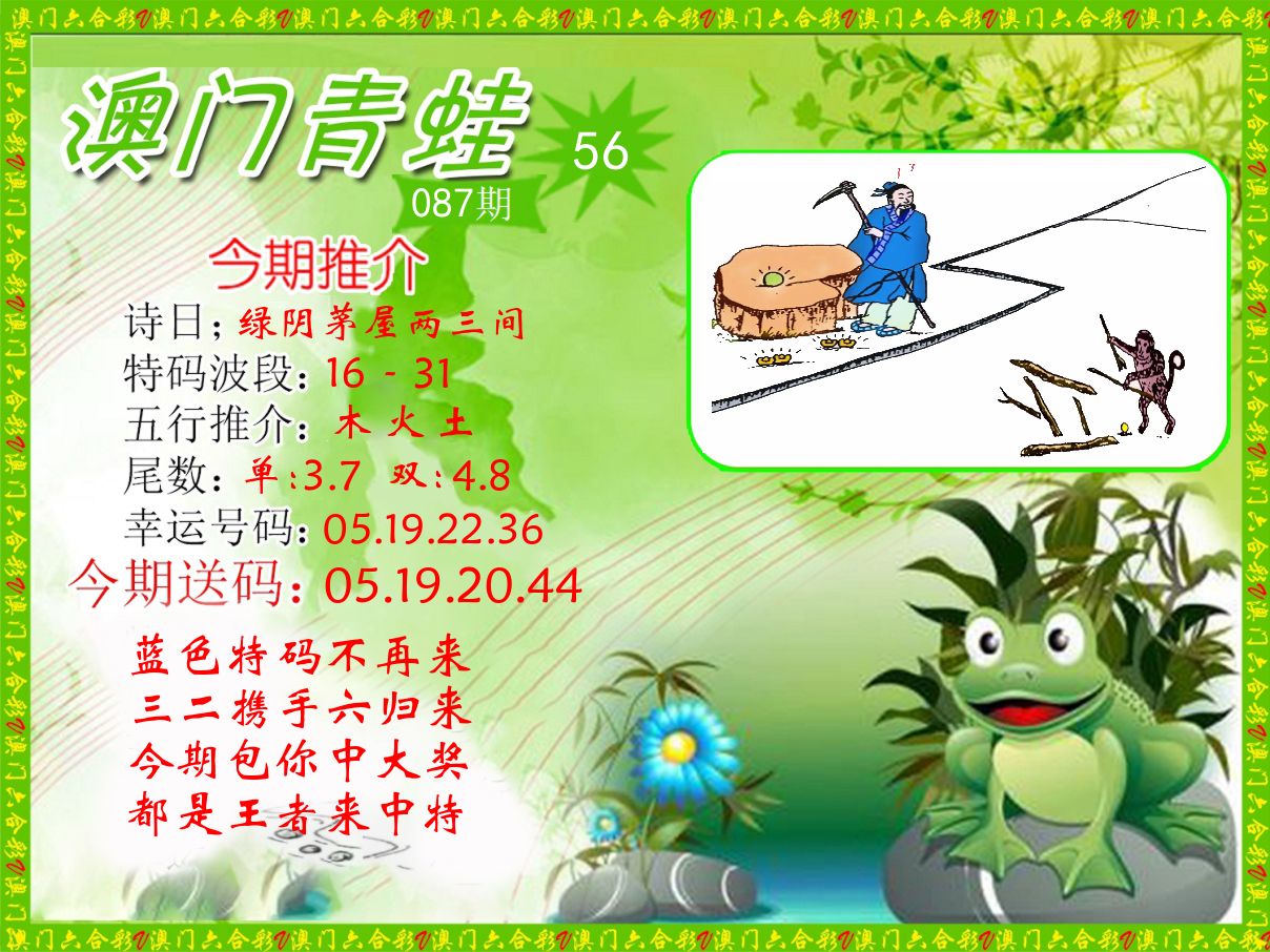 青蛙系列56 第87期
