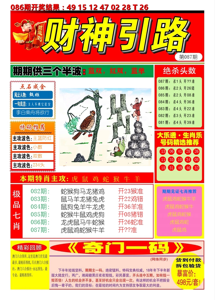 财神引路 第87期