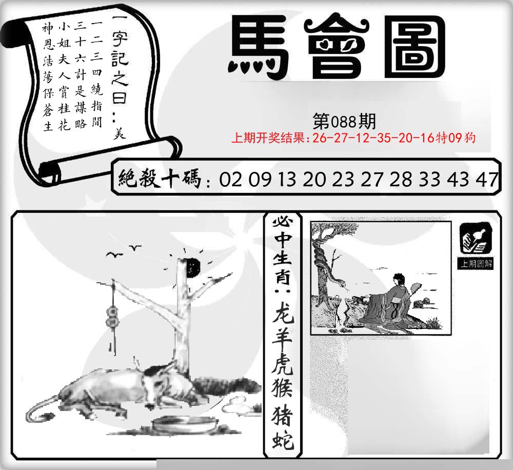 马会图 第88期