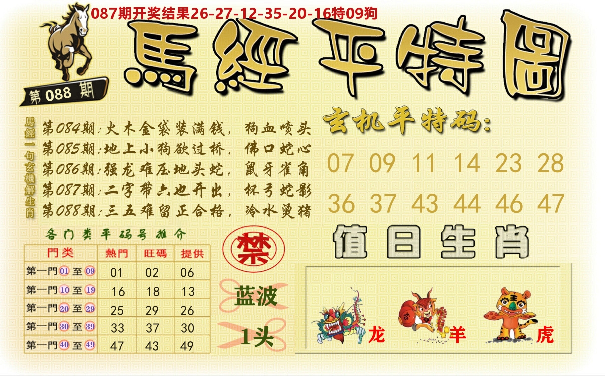 澳门平特图 第88期
