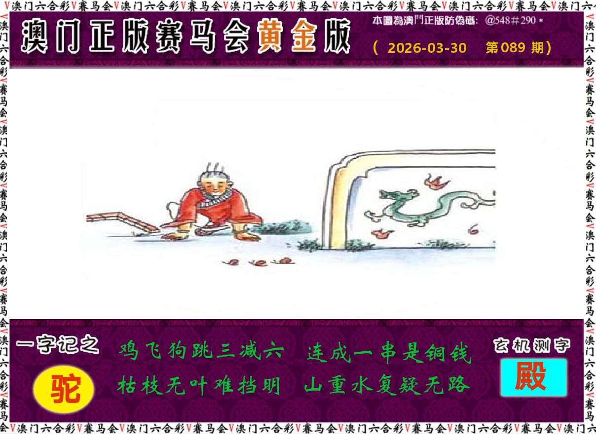 赛马会黄金版 第89期
