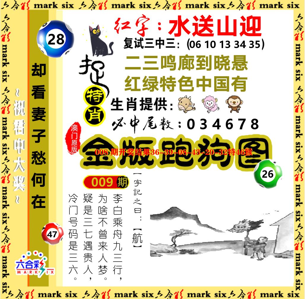 金版跑狗图 第9期
