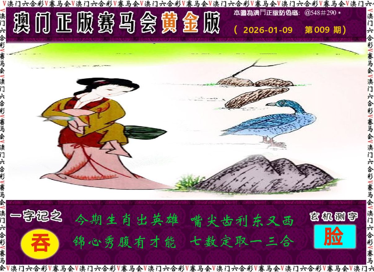 赛马会黄金版 第9期