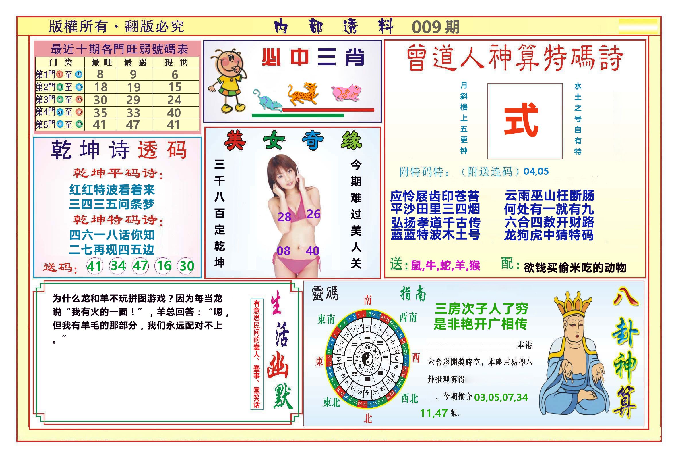 澳门内部透料B 第9期