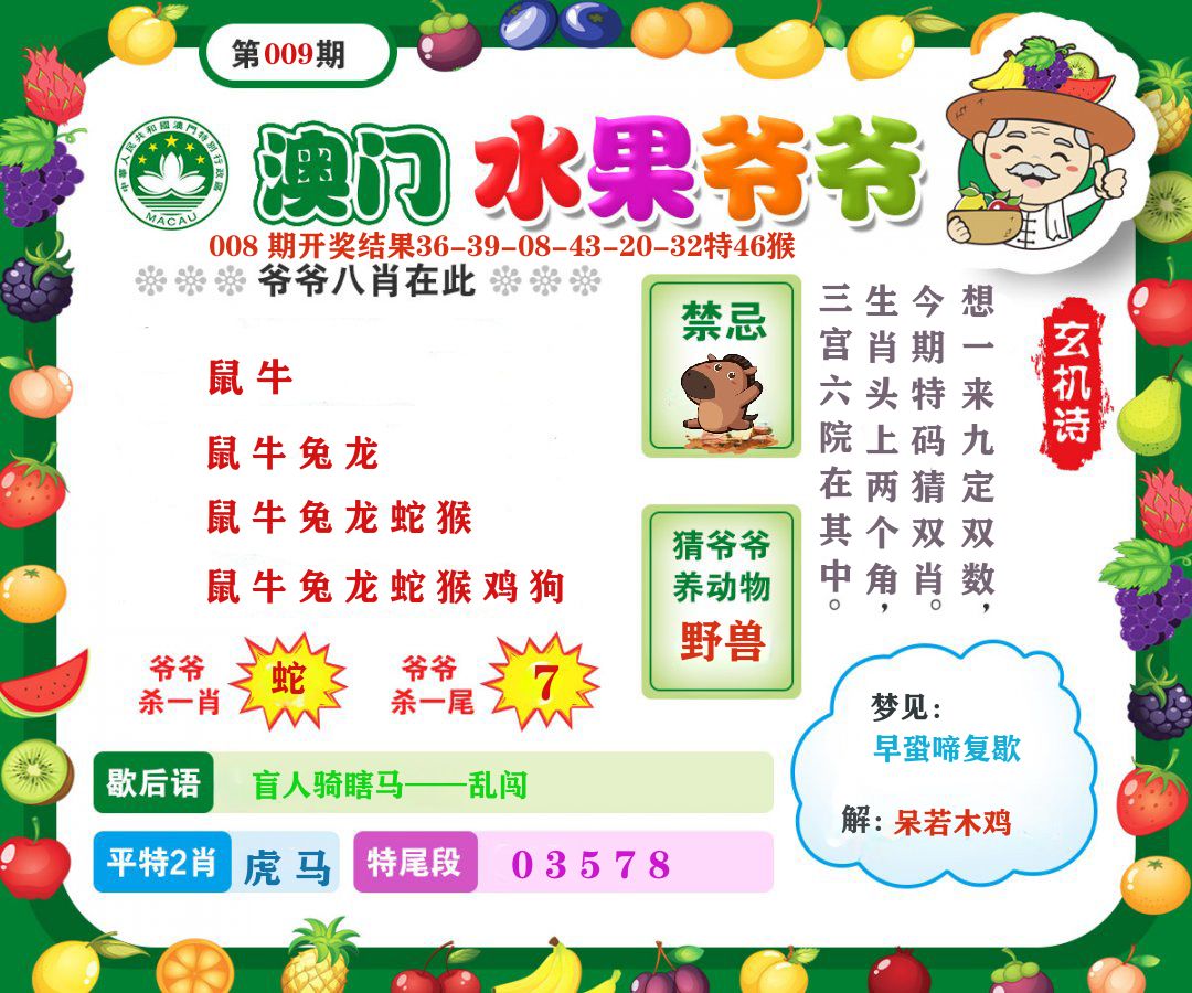 澳门水果爷爷 第9期