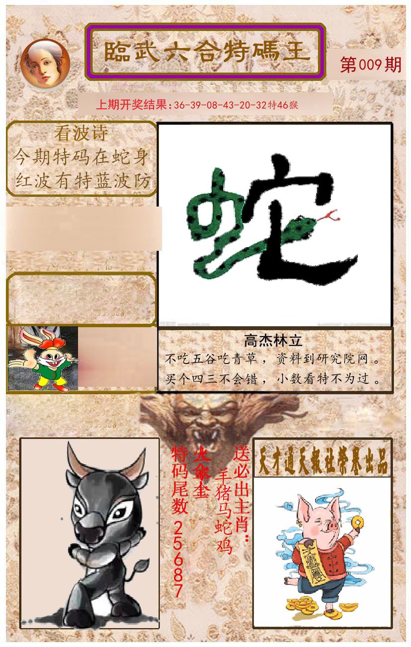 臨武六合特码王 第9期