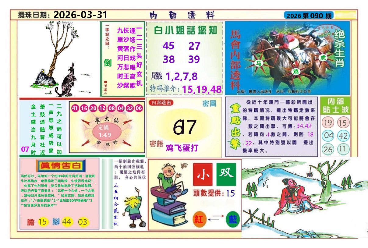 澳门内部透料A 第90期