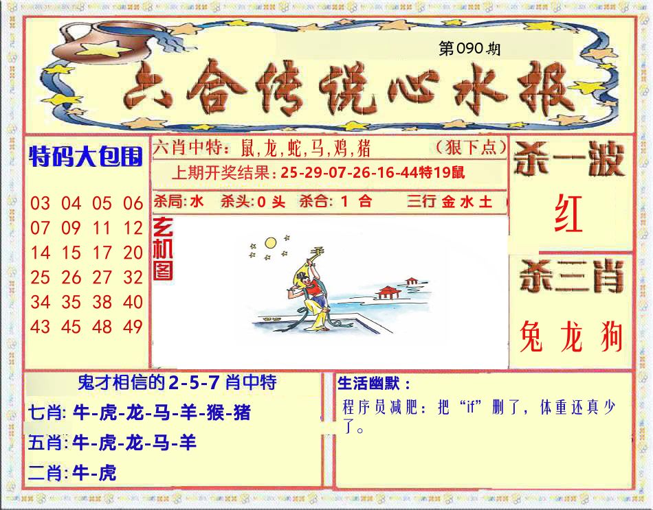 六合传说心水报 第90期