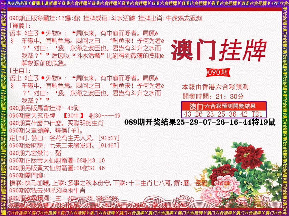 澳门挂牌 第90期