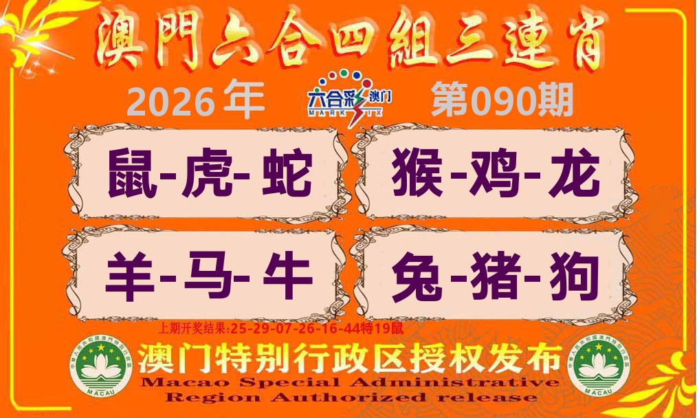 六合三连肖 第90期