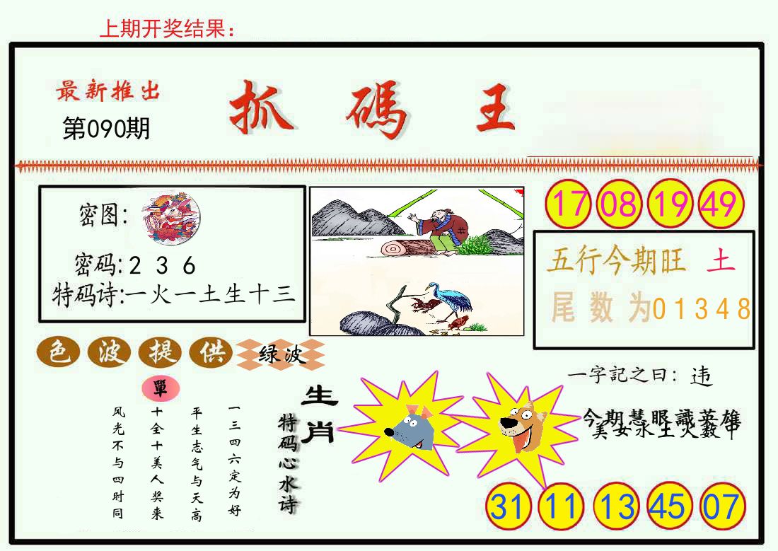最新抓码王 第90期